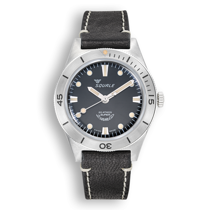 Super-Squale Sunray Black Leather, Squale