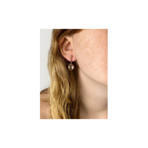 Orecchini Bon Ton Rotondi Cristallo di Rocca, Laurent Gandini