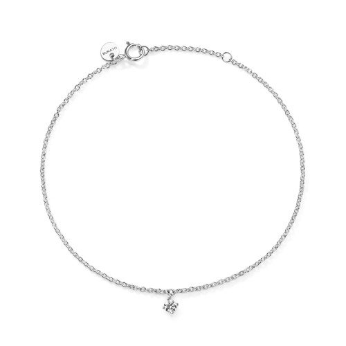 Bracciale White Solitaire White M, Burato