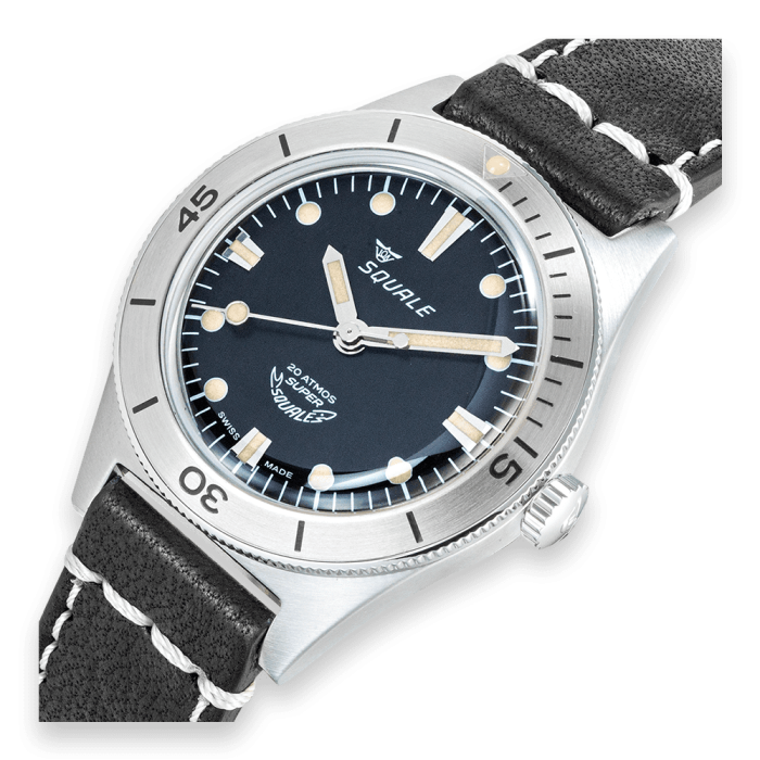 Super-Squale Sunray Black Leather, Squale